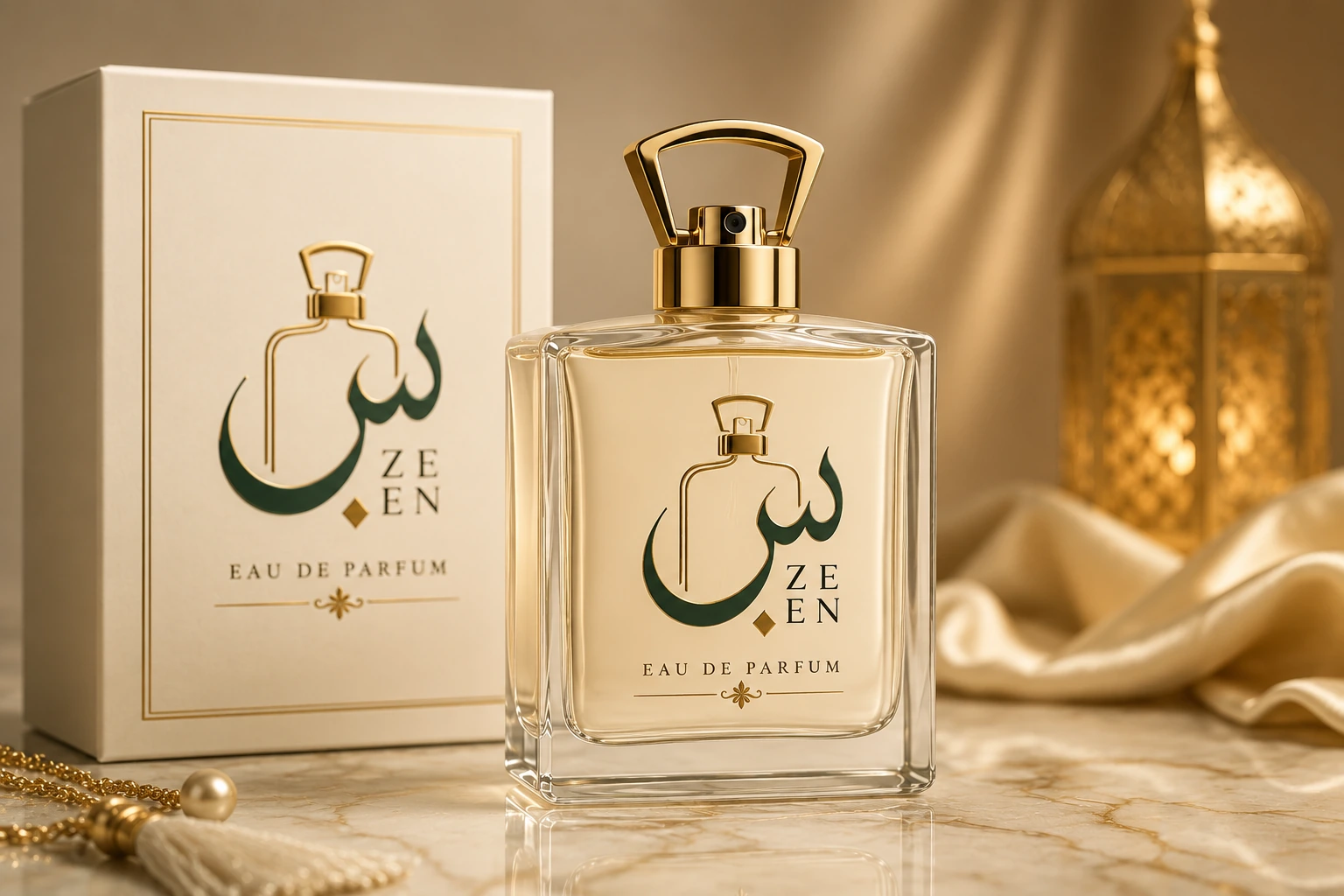 ZEEN luxury perfume presentation